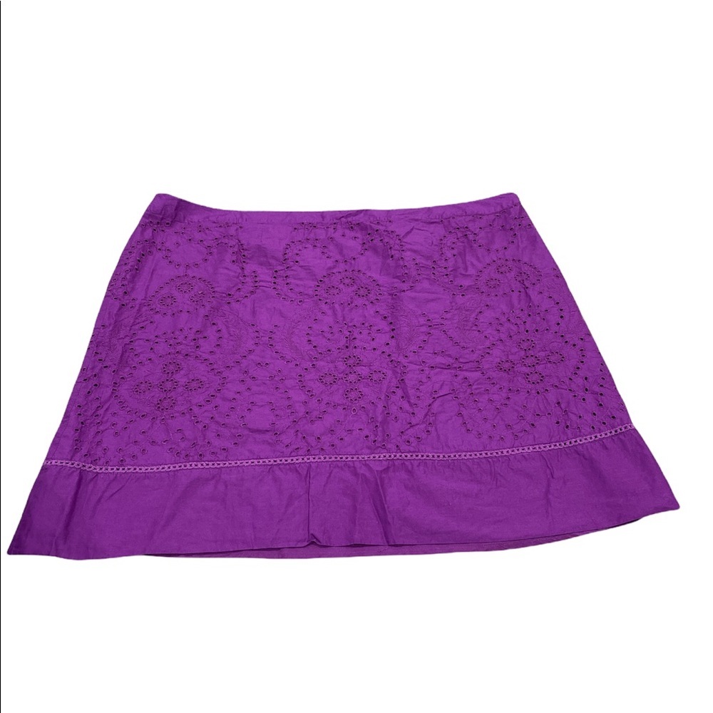 - Lane Bryant size 28 Skirt eyelet lace in purple
